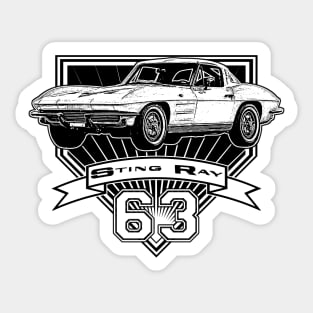 1963 Corvette Stingray Sticker